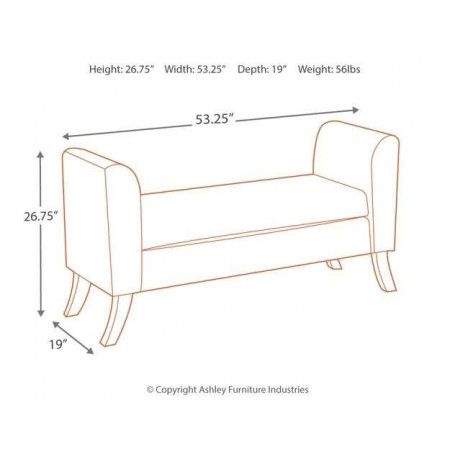 B010 - 109 Ashley : Ghế Băng , Rương Lưu Trữ Bọc Nệm